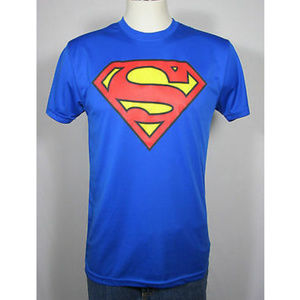 🌸Superman DC Blue Short Sleeve Stretchy Shirt